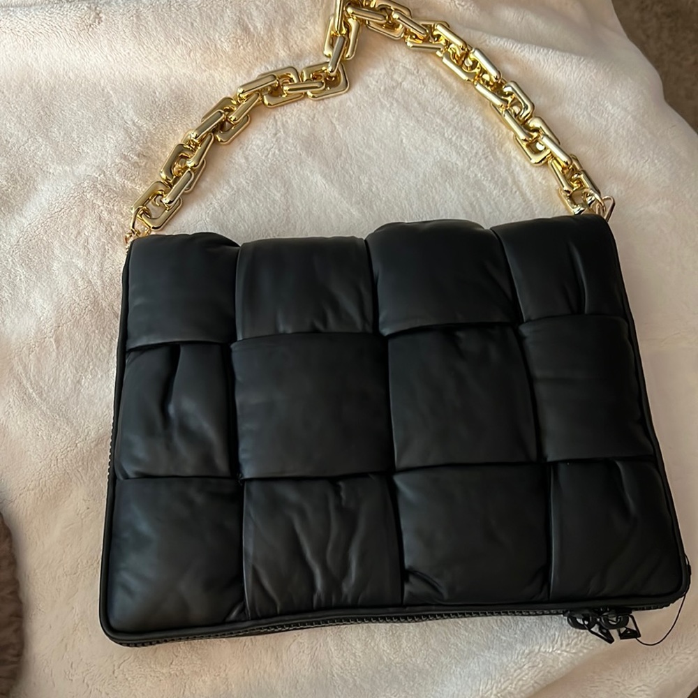 Bottega Veneta document converted to a shoulder bag